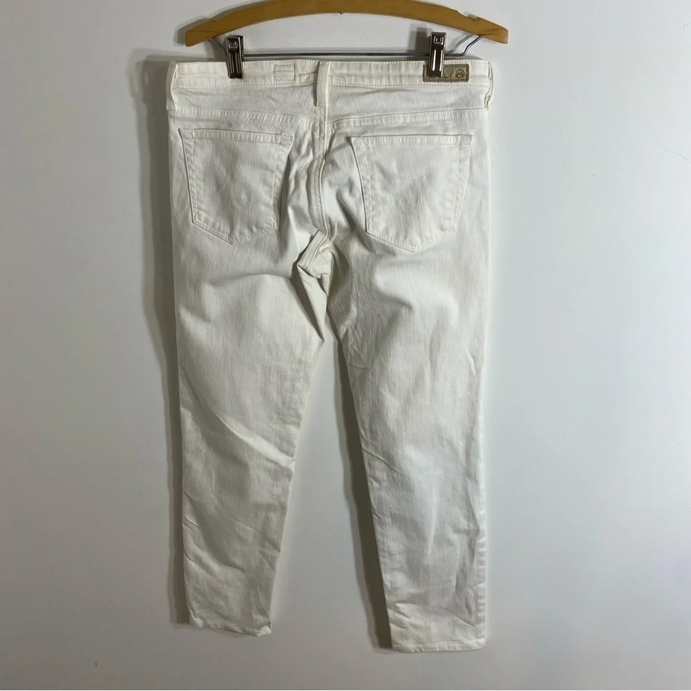 Adriano Goldschmied The Stilt Cigarette Leg Jeans Sz 31 White Made in USA